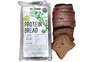 NÄTOO Pane proteico a Fette, 30% di Proteine, con Basso Contenuto di Carboidrati - 2 CONFEZIONI DA 365gr. - Pane a Fette ideale per la Dieta Chetogenica morbido e gustoso
