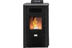 ‎STUFE A PELLET ITALIA STUFE A PELLET ITALIA Colorado 15 KW | Pelletöfen Effizienz 92% Heizt 140m² Autonomie 15 Std. Programmierbar 5 Geschwindigkeiten und Leistungsstufen 24 Monate Garantie Schwarz