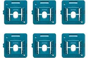 COZERI 6 Stück Batteriehalter,Akkuhalter Makita Akku Wandhalterung, für 18V Makita Akku BL1860 BL1850 BL1840 BL1830, Aufbewahrung Wandhalterung für Makita Akkus, Ideal für Werkstatt & Garage