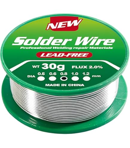 Kit Dissaldatura 5 Pezzi: Pompa Dissaldante, Stoppino, Tagliafili, Filo Senza Piombo - Per Riparazioni Elettroniche