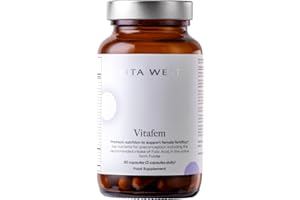 Zita West Vitafem Premium Fertility Supplement for Women - Prenatal Vitamins with Folate for Preconception Support - 60 Capsules (1 Month Supply)