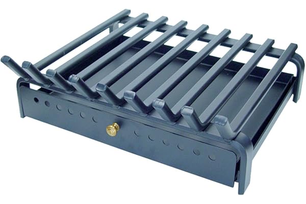 Imex El Zorro 10805-F Grille de foyer avec tiroir à cendres couleur fer forgé 60 x 45 cm