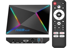 EASYTONE Android 14.0 TV Box 2025, Android TV Box 4GB RAM 32GB ROM Android 14 TV Box WIFI6 1000M Ethernet 4K 8K HDR10 R69 Plus H728 Octa-core 3D Smart TV Box Supports 2.4G 5.8G Dual WiFi BT5.0 USB 3.0