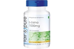 Fair & Pure® - L-Lisina 1000mg - 120 compresse - altamente dosato - vegan
