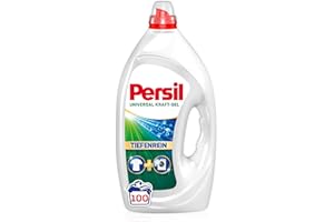 ‎PERSIL Persil Universal Gel, Flüssigwaschmittel, 360° Reinheit & Pflege, 1er Pack (1 x 100 Waschladungen)