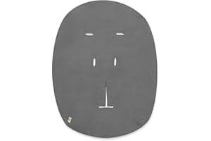 hauck Housse Transat Bebe pour Balancelle Alpha Bouncer Premium, Alpha Bouncer Deluxe, Alpha Bouncer 2in1, Coton Mousseline Respirant, 85 cm x 74 cm x 0,25 cm - Gris Foncé