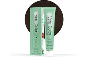 CAPELLO POINT Vera Color - Castano Scuro 3 - Colorazione Professionale Long Lasting in Crema Senza ammoniaca con Cheratina Vegetale, Aloe Vera e Bacche di Goji - Copertura Totale dei Capelli Bianchi - 100ml