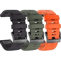 BoLuo Silikon-Armband Für Garmin Fenix 7X, Tactix 7 & Mehr – 26mm, Weich, Einfach Zu Wechseln, Inkl. Quick-Release