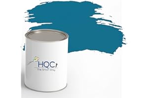 HQC Fence Paint and Garden Shed Paint | 1L of Garden Paints | Furniture Paint | Wood Paint | Outdoor Paint | Garden Fence | Quick-Drying Paint | Protection Paint Marina Blue