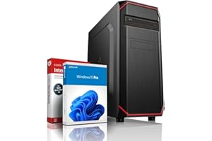 SHINOBEE Intel i5 12400F 12-Thread Business Office Multimedia Computer mit 3 Jahren Garantie! - i5 12400F 12-Thread CPU, 4.4 GHz - 32GB DDR4-1000 GB SSD - DVD±ROM - USB3 - Win11 - WLAN - MS Office - #7873