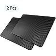 HPiano 2 Pezzi Tappetino Antiscivolo per cruscotto Anti-Scivolo, Tappetino Auto cruscotto, Non scivolosa del Cuscinetto, Anti