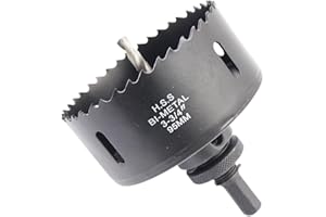 Otwornica 95 mm, LAIWEI otwornica okrągła z trzpieniem A2 do dużych obciążeń, wiertło 4341, głębokość cięcia 38 mm, do wiercenia otworów w drewnie, profilach aluminiowych, PCW i rurach metalowych