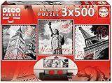 3 puzzles de 500 piezas, Grandes Ciudades