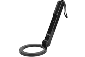 SORANDY Detector de metales de mano, detector de metales profesional para adultos y niños, detector de metales portátil de alta sensibilidad con vibración, luz LED, alarma sonora, ligero y funciona con pilas