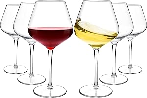 HAHASHOW Incassable Verres à vin 100% Tritan-Plastique Verres à vin 530ml Verres à Boire pour Le Parti Lot de 6