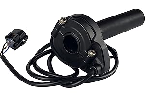 RASHION Throttle Grips Handlebar Compatible with Sur Ron S Light Bee X Segway X160 X260 - Motorcycle Gas Throttle Turn Grip Handles Assy, Electric Motorbike Accelerator Handle