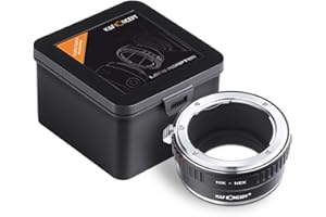 K&F Concept Adaptador de Objetivo Nikon F-NEX,Anillo Adaptador de Montura Lente Compatible con Objetivos Nikon F/AI a Cuerpo de Cámara Sony Alpha NEX E-Mount Sony Alpha NEX-7 NEX-6 NEX-5N NEX-5