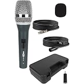Hepa Merz RST-350 Profesyonel Dinamik Cardioid Kablolu EL Mikrofonu Kaliteli (&Ccedil;anta ve Full Set)