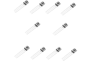 Movilideas - 10 Piezas IR universales Receptor de Infrarrojos Cabeza con Hierro Shell TL1838 VS1838B 1838 38Khz