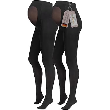 Collant Maternité Joygoodta - Soutien Ventre Ajustable - Compression Progressive - Sandale Renforcée - Taille M