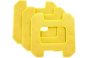 Paños de limpieza de repuesto para limpieza en húmedo de microfibra para HOBOT-268/288/298 (amarillo, juego de 3 piezas)