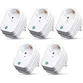 PerfectHD Steckdosenadapter mit Überspannungsschutz - Zwischenstecker - Blitzschutz - 5er-Set - weiß - 2 Varianten