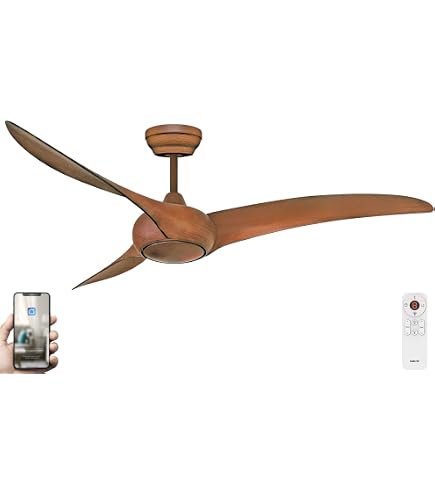 Brasseur D'air Ventilateur Plafond 107 Cm Blanc - Moteur DC Silencieux - LED Dimmable - WiFi