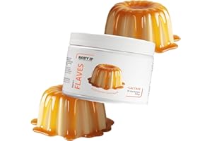 ‎BODY IP BODY IP Perfect Flaves Geschmackspulver zuckerarm & wenig Kalorien | Pudding | Geschmackspulver für Magerquark uvm. mit Lactase & leckeren Stückchen | Intensiver Geschmack & Süße | 150g