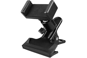 POHOVE Guitar Head Clip, Guitar Phone Holder, Smartphone Guitar Capo, Guitar Headstock Mobile Phone Clamp Clip Mount for Smartphone and Action Cameras, Close Up Home Music Recordings