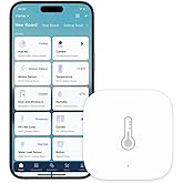 Aqara Temperature and Humidity Sensor, Zigbee, Requires AQARA HUB | for Remote Control and Home Automation, Wireless Hygromet