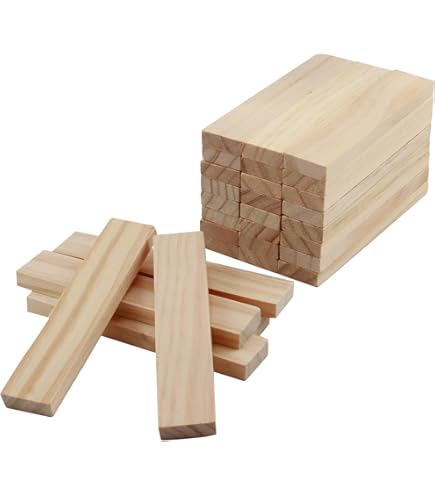 Listelli In Legno Per Il Fai Da Te, 20 X 7 X 100 Mm, 40 Pezzi Blocchi Di Legno, Bastoncini Di Legno, Legno Naturale, Squadrato Non Finito, Asta Di Legno, Tasselli Per