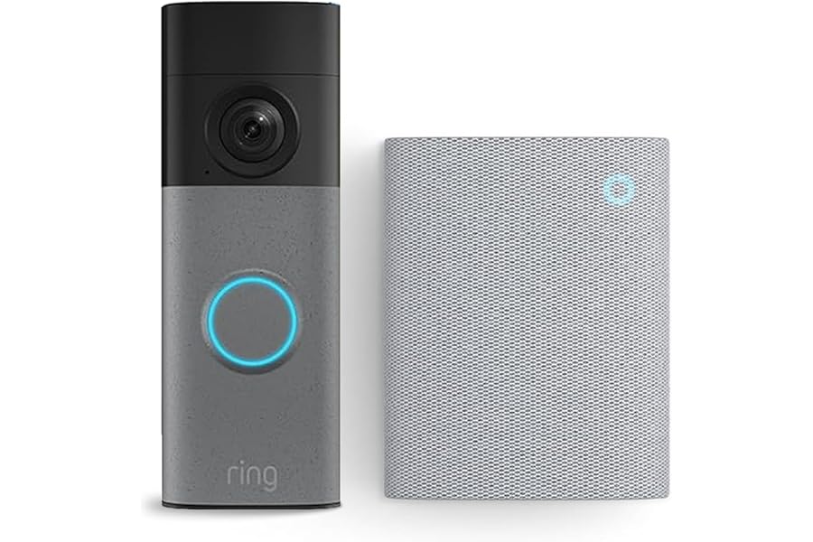 Ring Wired Video Doorbell (neueste Gen.) + Chime (3. Gen.)| Videotürklingel-Kamera | Retinal 2K, optimierter Zoom (bis z