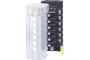 Blue Sea Systems 5052 ST CLB - Bloque de disyuntor - 6 posiciones con bus negativo