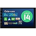 XTRONS 7" Android 14 QLED Universal Double Din Car Stereo Qualcomm 665 Radio Player Octa-core 8GB+256GB Head Unit with DSP Wireless CarPlay Support 4G 4K Video AHD Camera DAB+ RCA Day & Night UI Mode