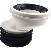 Ugello Scarico WC In PVC - Dritto O Eccentrico (0mm, 2cm, 5cm, 10cm), Con Guarnizione In Gomma