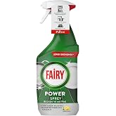 Fairy Power Sprey, 3'&uuml; 1 arada, Bulaşıklarınız Ve Mutfağınız I&ccedil;in Zahmetsiz Temizlik Ve Parlaklık, Limon Kokulu, 800ml