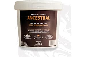 SAL ANCESTRAL - Sal en Escamas de manantial - Sal sin microplásticos - Sal para asar carne - Más sabrosa que la sal céltica o sal marina