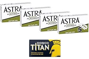 The GOODFELLAS' SMILE 20 ostrzy Astra Superior platynowe Razor Blades + 1 Dorco Titan