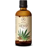 Hanföl 100ml - Cannabis Sativa Seed Oil - Kaltgepresst - 100% Reines & Natürlich - Glasflasche - Hanf Öl - Basisöl…