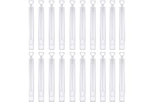 CYIOU 50 pack Party Bag Bubbles Mini Bubble Makers Wedding Bubbles Small Bubbles Party Bags Children’s Birthday Party Bag Fillers, Wedding Favours, Toys 10.5 x 1cm (Empty Bubble Tubes) (BBKB-Z7)