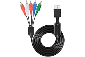 XMSJSIY Componente AV Cable para PS2 PS3 AV HDTV Wire Multi Out Video Audio Cable YPbPr Componente para PS2 PS3 HDTV EDTV Cable Conector – 1.8 M