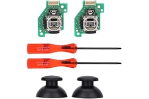 Wendry Joystick di gioco, levette di ricambio per moduli sensore joystick analogici 3D di ricambio per WII U, design professionale del pulsante della maniglia