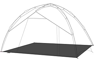 qeedo Quick Ash 2 Lona de Suelo, Lona Tienda campaña - protección contra la Humedad + daños