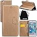 Produktbild iPhone 6s Plus Case, iPhone 6 Plus Case, DRUnKQUEEn Wallet Case with Cellphone Holder - PU Leather Cover Purse Slim Fit Card Slot for Apple iPhone 6sPlus / iPhone 6Plus