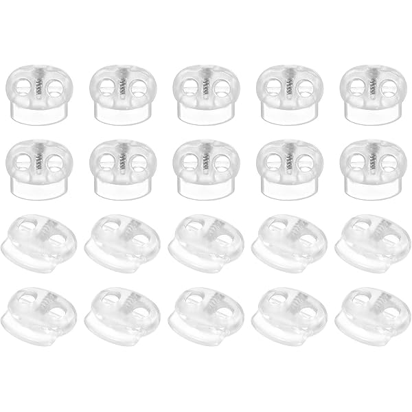 8 Fermagli Per Corda Neri - Reggicavo A Scatto Per Zaini, Lacci E Abbigliamento