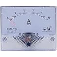 Om Meters EDM-100 Rectangular Moving Coil Analog Panel Meter 0-10A DC Ammeter (100mm*80mm) Flush type