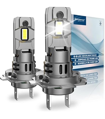 Ampoule Phare Moto LED NATGIC BA20D H6 - 18W 6500K Blanc Xenon - Super Bright CSP