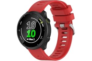 Kobmand Cinturino Compatibile con Garmin Forerunner 55,Cinturino di Ricambio in Silicone da 20 mm per Garmin Forerunner 55/Garmin Forerunner 158/Garmin Vivoactive 3/Forerunner 245