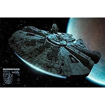 4 Star Wars Poster Set A3 - Darth Vader, Yoda, R2-D2 & C3PO Im Aquarell Look