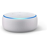 Echo Dot (3. Gen.), Zertifiziert und generalüberholt, Intelligenter Lautsprecher mit Alexa, Sandstein Stoff